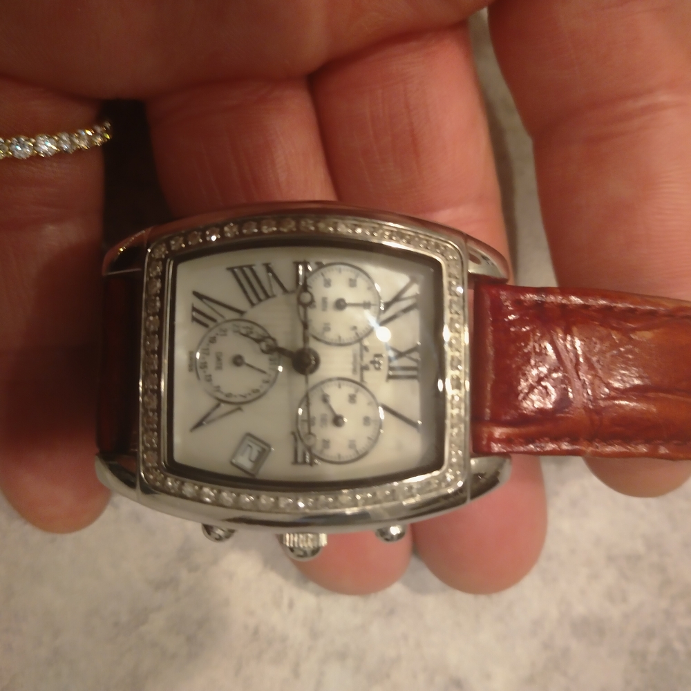 Men's Richard Picard, Diamond Bezel, Chronograph Watch / Stainless Steel